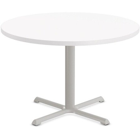 Special-T Table, Round, 42in Dia x 29in, Gray Base/White Top SCTSTAR242GWH